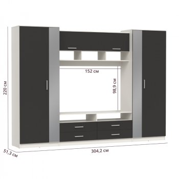 ШМЦ Вена 91.01 с зеркалом в Алдане - mebel154.com