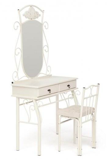 Столик туалетный CANZONA (столик/зеркало + стул) в Алдане - mebel154.com
