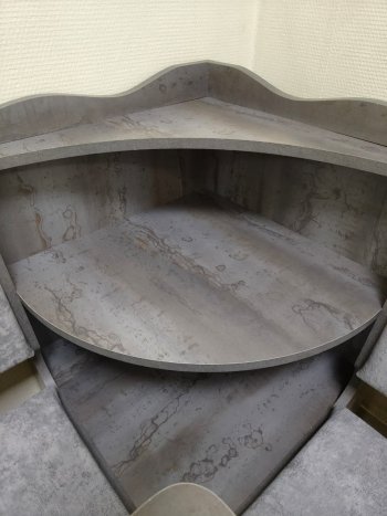 Кухонный уголок Миссия с полкой ткань в Алдане - mebel154.com