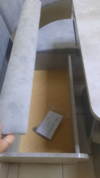 Кухонный уголок Миссия V велюр (цемент) в Алдане - mebel154.com