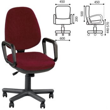 Кресло Comfort GTP, с подлокотниками в Алдане - mebel154.com