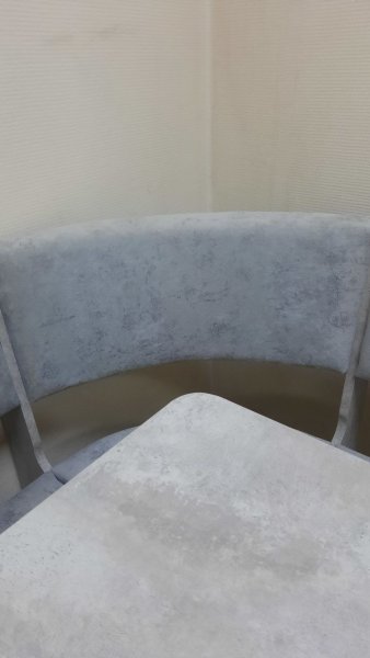 Кухонный уголок Миссия V велюр (цемент) в Алдане - mebel154.com