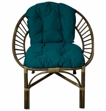 Кресло RJG-Princess (Ротанг №6, ткань JPN DRILL 034) в Алдане - mebel154.com