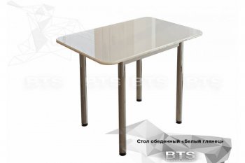 Стол обеденный белый глянец(бтс) в Алдане - mebel154.com
