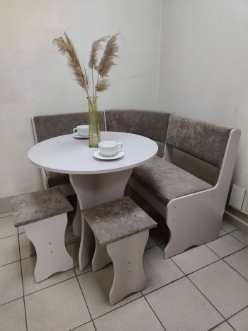 Кухонный уголок Лотос ткань в Алдане - mebel154.com