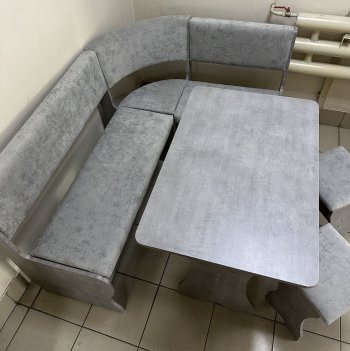 Кухонный уголок Миссия V велюр (сириус) в Алдане - mebel154.com