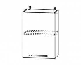 Капри П 500 шкаф верхний в Алдане - mebel154.com