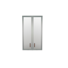 Комплект дверей Приоритет стекло в алюм. рамке К-981 (К-945, КФ-945) в Алдане - mebel154.com