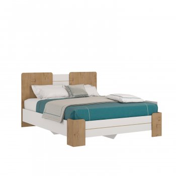 Кровать 1600(основание жёсткое) Амелия в Алдане - mebel154.com