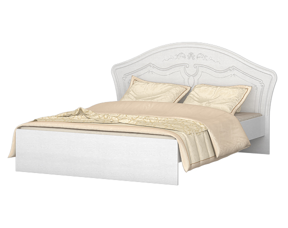 Кровать 1400 (Белый) без основания в Алдане - mebel154.com