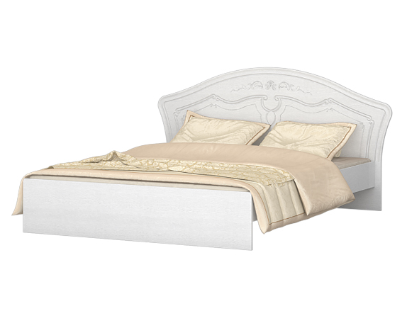 Кровать 1600 (Белый) без основания в Алдане - mebel154.com