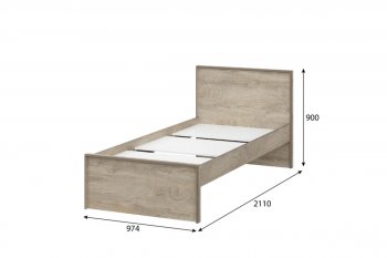 Кровать 0.9м Этна в Алдане - mebel154.com