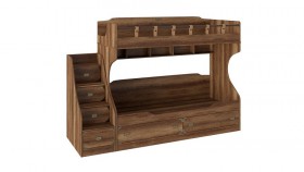 Кровать двухъярусная с приставной лестницей Навигатор в Алдане - mebel154.com