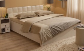 Кровать двуспальная с ПМ Марчиана в Алдане - mebel154.com