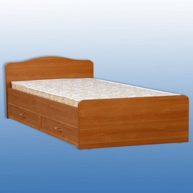 Кровать двуспальная с ящиками в Алдане - mebel154.com