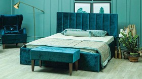 Кровать 1600  Юнона с ПМ в Алдане - mebel154.com