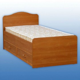 Кровать односпальная с ящиками в Алдане - mebel154.com