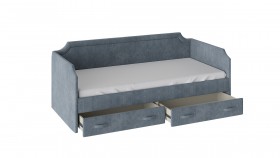 Кровать с мягкой обивкой и ящиками Кантри Тип 1 (900) в Алдане - mebel154.com