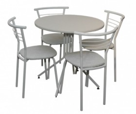 Набор стол пластиковый, 4 стула в Алдане - mebel154.com