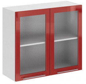 Олива ПС 800 шкаф верхний стекло в Алдане - mebel154.com