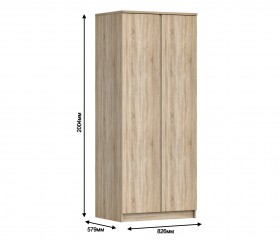 Шкаф 2-х дверный Кито СБ-2309 в Алдане - mebel154.com