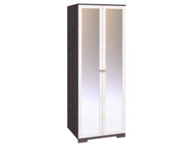 Шкаф для одежды 2-х дверный с зеркалом 12-2 Бриз в Алдане - mebel154.com