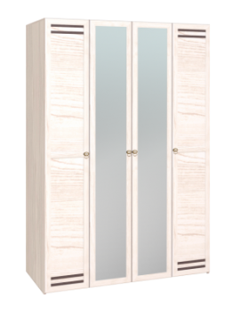Шкаф для одежды 4-х дверный 555 Бриз в Алдане - mebel154.com