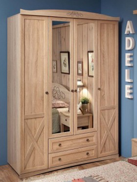 Шкаф для одежды 4-х дверный 9 Adele в Алдане - mebel154.com