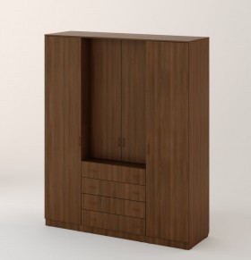 Шкаф распашной 4-х створчатый с 2 ящиками в Алдане - mebel154.com