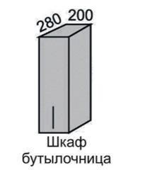 Шкаф верхний 720 ВШ 20 с дверцей Алеся Эконом в Алдане - mebel154.com