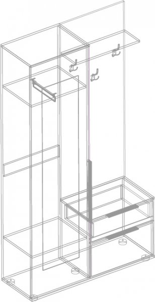 Прихожая Лео(велес) в Алдане - mebel154.com