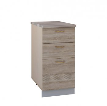 Стол-тумба 400мм с 3 ящиками Тоскана в Алдане - mebel154.com